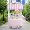 Lori – Mini Doll & Ice Cream Cart – Clothes & Ice Cream Accessories for 6-inch Dolls – Ice Cream Scoops, Cones, Soft Serve, Popsicles – Toys for Kids – 3 Years + – Evelina's Ice Cream Cart