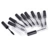 3 Pcs 7.5ml Refillable Eyelash Serum Bottles Clear Mascara Tubes Eyebrow Brush Tube Eyelash Cream Container Vials with Eyelash Wand Mini Funnels and Leak Stoppers