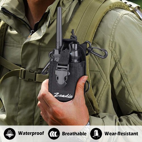 Zeadio Multi-Function Pouch Case Holder for GPS Phone Two Way Radio (ZNC-B, Pack of 1)