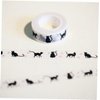 1 Pc New 15 Mm * 10m Cartoon Black Cat Print Japanese Paper Washi Tapes Masking Tape Decorative Adhesive Tapes Adhesive Removers Craft Supplies