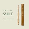 Plus Ultra Bamboo Toothbrush - BPA Free Soft Bristle Toothbrush for Adults - Dentist-Approved All-Natural Toothbrush with Brush Smile Repeat Etched on Handle