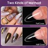 Almond Nail Tips Funfe 240PCS Clear Nail Tips Soft Gel Nail Tips Full Cover Nail Short Almond Nail 12 Sizes Artificial Pre-shape Stiletto False Nail Oval Design Press On Nails for Home DIY Nail Salon