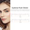 30pcs Eyebrow Shaping Stencils Disposable Eyebrow Ruler Sticker Brow Template Permanent Makeup Measuring Tools (Brow Shape B)
