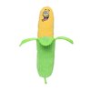 TUFFY - World's Tuffest Soft Dog Toy - Funny Food- 2-in-1 Toy -Multiple Layers. Made Durable, Strong & Tough. Interactive Play (Tug, Toss & Fetch). Machine Washable & Floats. (Corn 2 Pack)