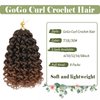 GoGo Curl Crochet Hair 8 Packs Water Wave Crochet Hair 10 Inch Curly Crochet Hair for Women Short Beach Curl Crochet Hair Synthetic Deep Twist Crochet Hair Extensions