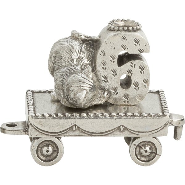 DANFORTH – Birthday Train Candleholder (6- Kitten) – Handcasted Pewter Birthday Party Decorations - Made in USA