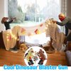 2 Pack Dinosaur Blaster Gun Toys for Toddlers 3 4 5 6 Year Old Birthday Gifts Christmas Stocking Stuffers, Small Dino Guns for Boys Age 3-5-7 with Soft Foam Darts Compatible with Nerf Guns