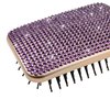 Fashion Sparkle Glass Purple Crystal Paddle Brush,Exclusive Blingbling Hair Brush,Massage Air Cushion Rhinestone Hair Comb For Women