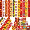 48 PCS Fire Truck Slap Bracelets Party Favors Firefighter Wristbands Bracelets Goodie Bag Fillers for Fire Truck Birthday Decorations Supplies for Class Reward Prizes Gift for Kids Party Favors