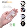 AMORIX 6pcs Empty Lip gloss Tubes Containers 15ml White Refillable Empty Squeeze Tubes Clear Cosmetic Containers Soft Tube for Women Girls DIY Lip Gloss Cosmetics