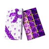 Rotumaty 15 PCS Floral Scented Bath Soap Rose Flower Petals, Plant Essential Oil Rose Soap Set, Best Gifts for Her Women Girls Mom Lover Birthday Valentines Christmas (Purple)