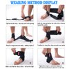 Ankle Support,Adjustable Ankle Brace Breathable Nylon Material Super Elastic and Comfortable,1 Size Fits all, Suitable for Sports (Blue(1 Pair))