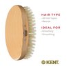 Kent MG3 Finest Men's Hair Brush & Beard Brush for Skin Care, Natural White Boar Bristle Brush for Mens Grooming, Scalp Brush, 360 Wave, and Beard Straightener For Men's Hair Care