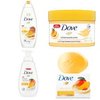 Dove glowing mango butter & almond butter, 3 count, 3.17 OZ bars, Net Total WT 9.52 OZ