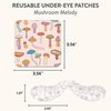 Studio Oh! Reusable Under-Eye Patches, Puffy Eyes Treatment and Under Eye Masks Skincare, 100% Silicone Eye Patches, Pairs with Favorite Serums or Creams, Mushroom Melody