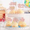 30 PCS Happy Retirement Cupcake Toppers Officially Retired Cake Toppers No Work Zone Adventure Begins Cupcake Picks for Retirement Theme Farewell Birthday Party Decorations Supplies Rose Gold