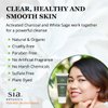 Sia Botanics Clarifying Facial Cleanser (74ml/2.5oz Eco Tube) | Face Wash w/White Sage, Activated Charcoal, Tea Tree | Natural, Clean, Botanical Skincare for Women