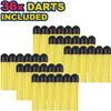 6 Pack Mini Foam Dart-Firing Blasters Micro Toy Guns with 36 Darts - Multi Pack Nerf Compatible Bulk Party Favors Supplies for Kids