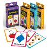 Carson Dellosa Toddler Flash Cards 4 Pack, Alphabet Flash Cards, Sight Word Flash Cards, Colors & Shapes Flash Cards, Number Flash Cards, Math & Phonics Kindergarten - Preschool Learning Activities 4+