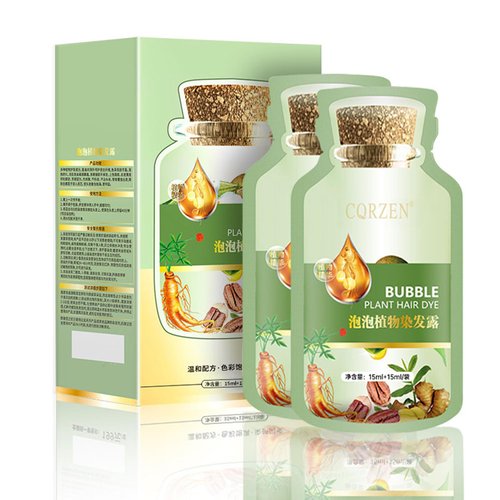 Natural Bubble Plant Hair Dye,New Botanical Bubble Hair Dye,Hair Dye Shampoo for Gray Hair for Wo...