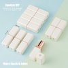 Allwon 10Pcs White Empty Lipstick Tubes DIY Lip Balm Container (Square Tube)