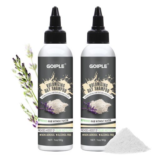 Powder Dry Shampoo Natural & Organic Ingredients Dry Shampoo Powder for Men Women Hair, Dry Shampoo Volume & Fullness for Oily Hair for Refreshed Hair, Powder Dry Shampoo for All Hair Types (2pcs)