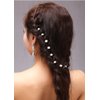 yueton 40pcs Wedding Bridal Pearl Flower Crystal Hair Pins Clips Women Headwear Hair Accessories
