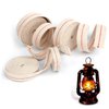 HuaArt 19.5 Foot /3 Rolls Oil Lamp Wick, 1/2 Inch Oil Lantern Wick, 3/4 Inch Flat Cotton Wick, 7/8 Inch Oil Lamp Wicks Burner with Stitch, 6.5 Feet per Roll