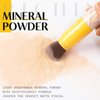 Mineral Sunscreen Setting Powder, SPF 35, Mineral Brush Powder, Powder Sunscreen for Face, Oil Control Matte Finish Translucent Setting Powder Face Powder for All Skin (#01 Translucent, 0.28FL.OZ)