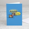 Designer greetings Interfaith Boxed Christmas Cards, Merry Chanuka Funny Cartoon Card (Box of 18 Embossed Cards with Envelopes)
