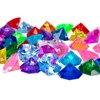 jollylife 36PCS Acrylic Diamond Gems Jewels Pirate Treasure Chest Hunt Party Favors 25 Carat Diving Gem Pool Toys
