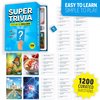 Super Trivia Games for Adults with 1200 Questions - Fun Board Game with Trivia Cards - Trivia Game for Family with Teens and Adults - Fun Party Games for Teenage Boy Gifts