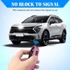 QBUC for KIA Key Fob Cover with keychian,TPU Protection Key Case Compatible with Telluride 2023 2024 2025 EV5 Sorento K4 K5 GT-Line Remote Smart Key Fob Protector (Pink)