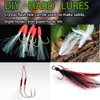 PHECDA PROFLY 10 Pack Crystal Flash Line Fly Tying Material for Fishing Lure Flies (10 Colors Crystal Flash-Set A)