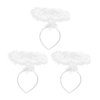 Lurrose 3pcs Angel Headbands White Halo Headbands Halloween Angel Costume Halo Hair Band Hair Hoops for Halloween Christmas Carnival Costume