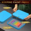 FUNKYLEE Wet Palette, Paint Palette for Acrylic Miniature Painting, Paint Tray Palettes with 50 PCS Wet Palette Paper, 2 Sponge for 40K Model Paint, Combination Set for Miniature Painting
