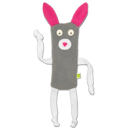 Cate & Levi - Dog Toy Water Bottle Cruncher - No Squeaker Quiet - Bottle Cover Dog Toy – Durable (Bunny)