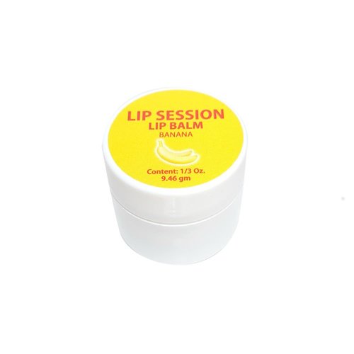 Lip Session Lip Balm (Cold Sores, Dry Chapped Lips & Fever Blisters) Banana Flavor w/Vitamin E .33 Oz. (1)