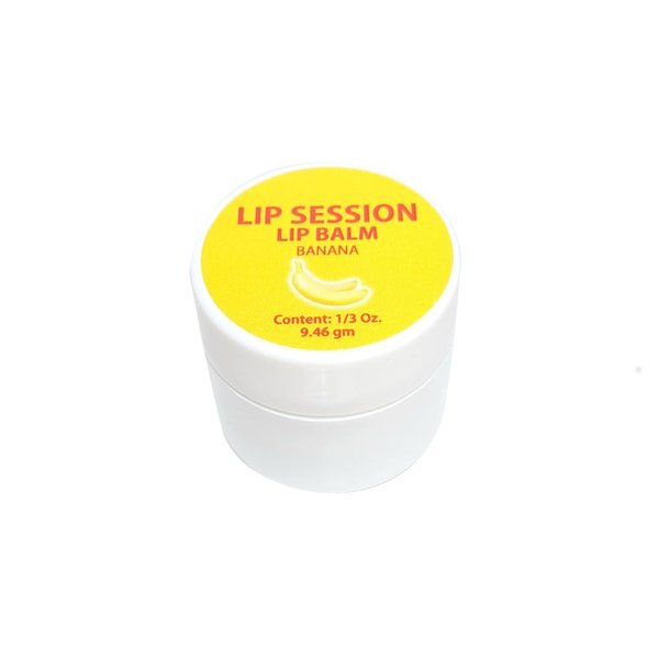 Lip Session Lip Balm (Cold Sores, Dry Chapped Lips & Fever Blisters) Banana Flavor w/Vitamin E .33 Oz. (1)