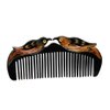 SUPVOX Natural Ox Horn Hair Comb Anti Static Massage Comb Wide Tooth Hair Brush Comb for Salon Hairdressing Styling (Black)