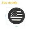 Osilly Car Cup Holder Coasters, 4 Pack American Flag Insert Car Cup Coaster, 2.75 Inch PVC Anti Slip Shockproof Embedded Drink Mat, Car Interior Decoration Accessories for SUV, Truck (Black)