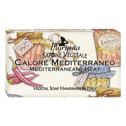 Florinda Sweet Life Mediterranean Heat Vegetal Soap Bar 100 G 3.5 Oz