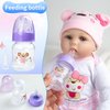 Reborn Baby Dolls Bottles and Pacifiers and Dipers and Fidget Spinner Baby Doll Accessories 5 Pieces Set for 17-24 Newborn Baby Dolls