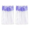 300 Pack Eyelash Mascara Wands Disposable Lash Brushes for Extensions Makeup Brush Applicators Tool Kit, White/Light Purple