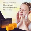 VALITIC Kojic Acid Soap for Hyperpigmentation - with Glutathione, Collagen & Vitamin C - Natural Soap Bars with Turmeric - Original Japanese Complex for Dark Spot Correction - 4 Pack