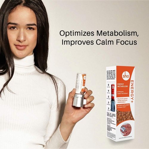 SHO Energy+ Kit: Vegan Energy Alert Focus Supplements | Matcha Green Tea Extract & Vitamin B Complex with Light Caffeine | Calm Energy Boosters for Women and Men Without Jitters | 60 Energy Gel