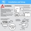 CENMING Universal Ceiling Fan Remote Control Kit Replacement for Hampton Bay Home Decorators Collection Hunter Harbor Breeze, 3-Speed Timer Light Dimmer Thermostatic for 2AAZPHD3/HD3 KUJCE10320/TR222A