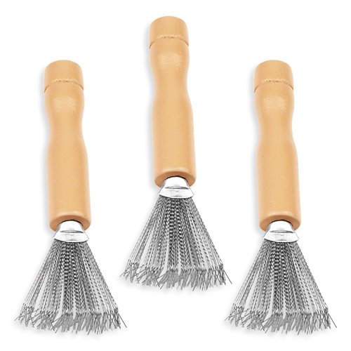 3PCS Haribrush Cleaner, Hair Brush Cleaner Tool with Premium Wood and Metal, Efficient Cleaning Tool for Removing Hair Knots and Impurities, Cleaner Tool for Hair Salon, Home, Pets and Individual Use