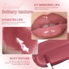 HOSAILY Peel Off Lip Liner Stain Tattoo, Long Lasting Waterproof Lip Stain Peel off, Tattoo Pink Lip Liner and Lip Gloss Combo, Non-Stick Cup Nourishing Lip Butter Gloss Set Lipstick Makeup