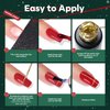 modelones 6 Color Christmas Gel Polish Nail Art Liner Set For French Tip Swirl Nails With Thin Brush Soak Off Holiday Nail Design Gift